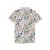 Status Quo Boys All-Over Floral Printed Polo Collar Tshirt